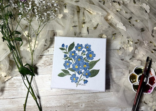 Forget-Me-Not Canvas Painting