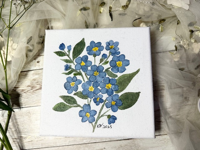 Forget-Me-Not Canvas Painting