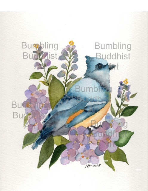 "Bluebird" Original Watercolor Artwork